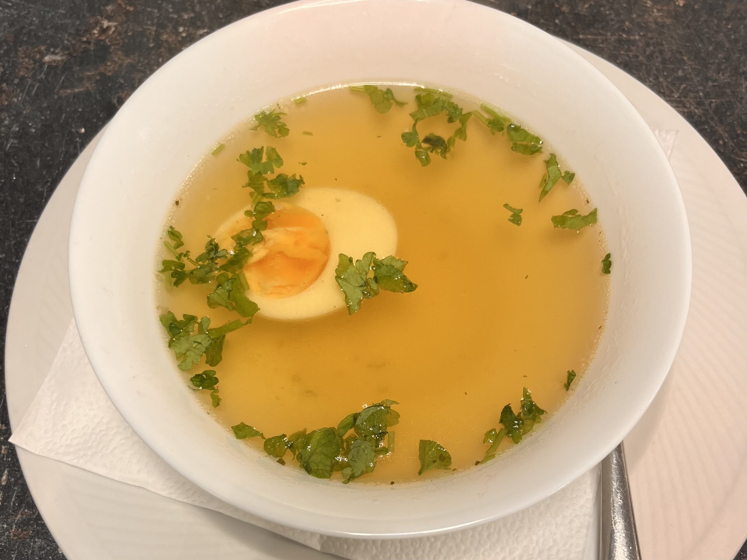 Chicken Broth with Egg