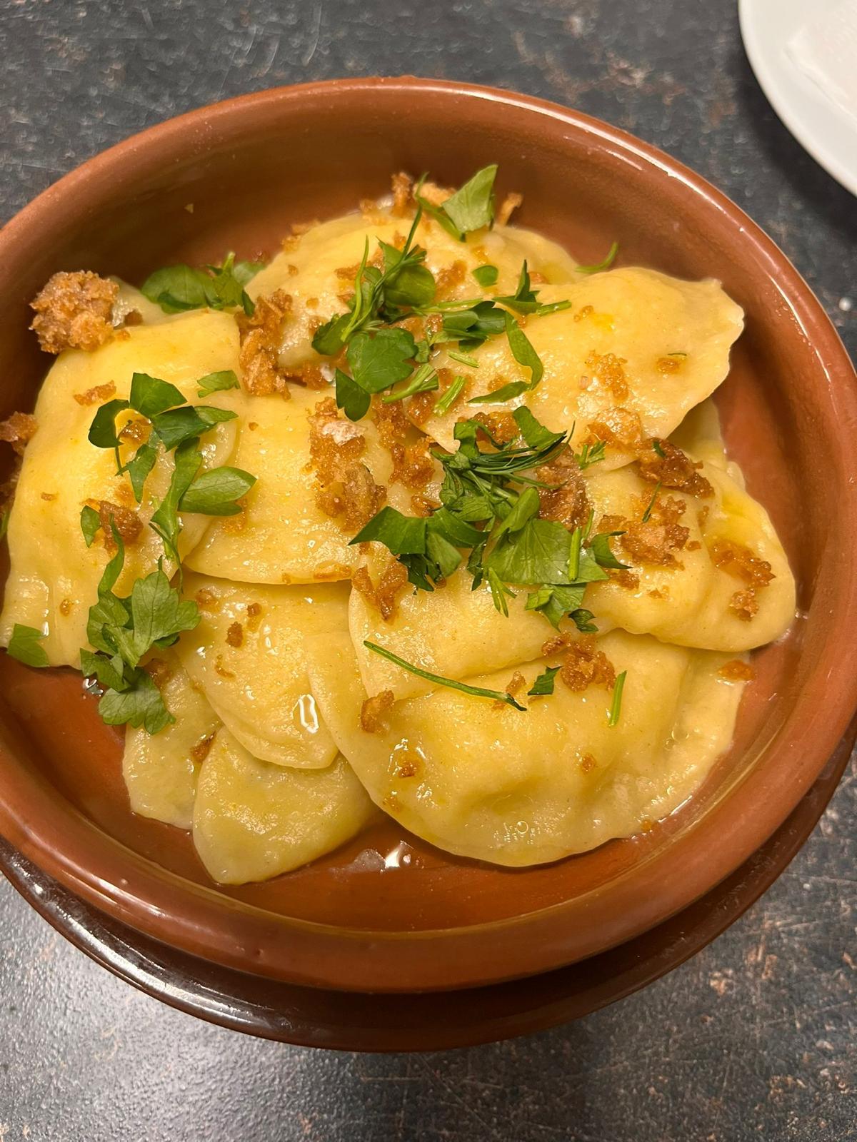 Potato Dumplings with Onion