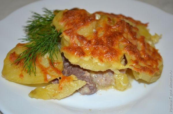 French-Style Baked Pork with Onion, Tomato & Cheese