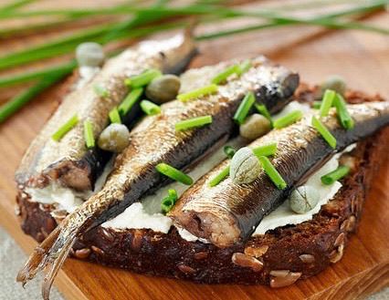 Smoked Sprats Sandwich